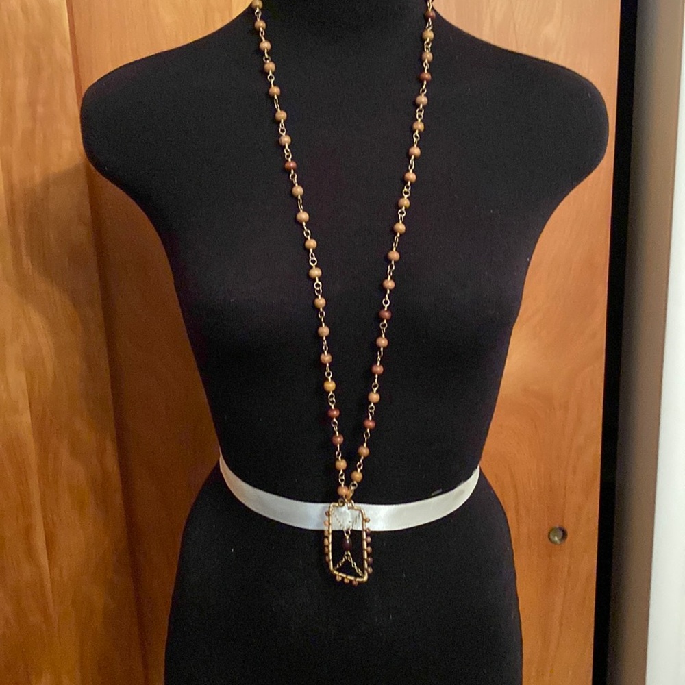 Timber Wood necklace